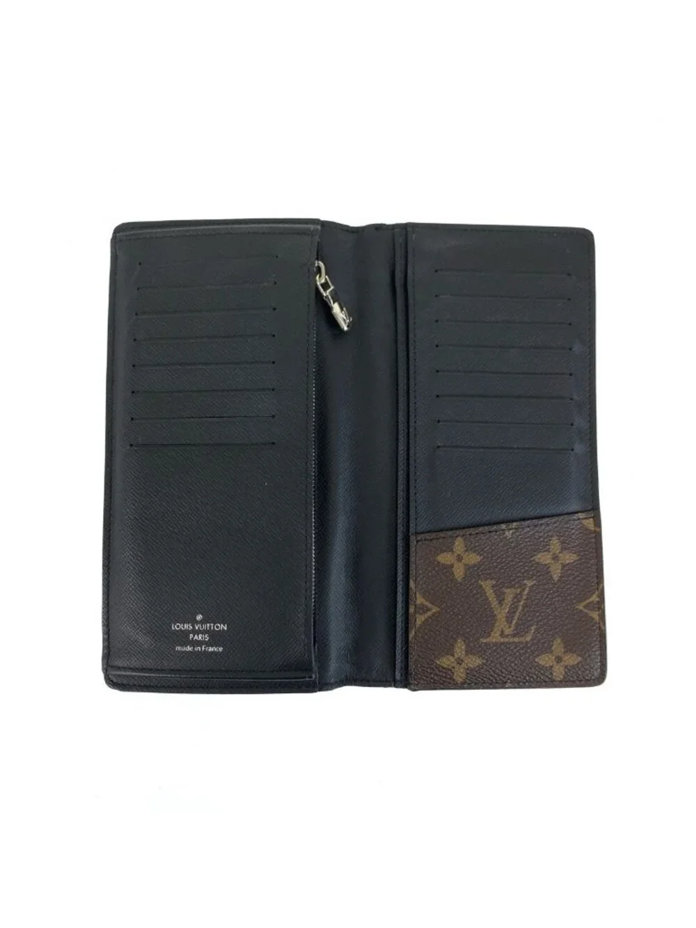 Louis Vuitton Monogram Macassar Portefeuille Brazza Brown Wallet